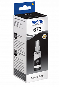 Чернила оригинальные C13T67314A (673 BK) для Epson, черный, 3000 к., 70 мл.